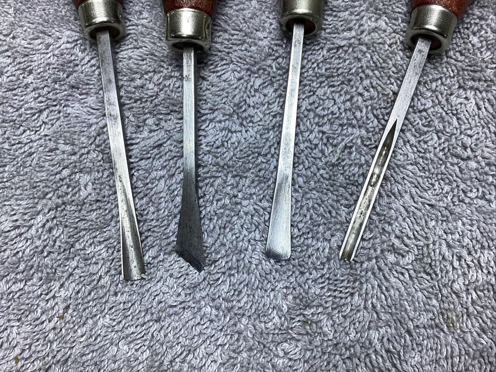 4 E.C.LYONS CARVING CHISELS