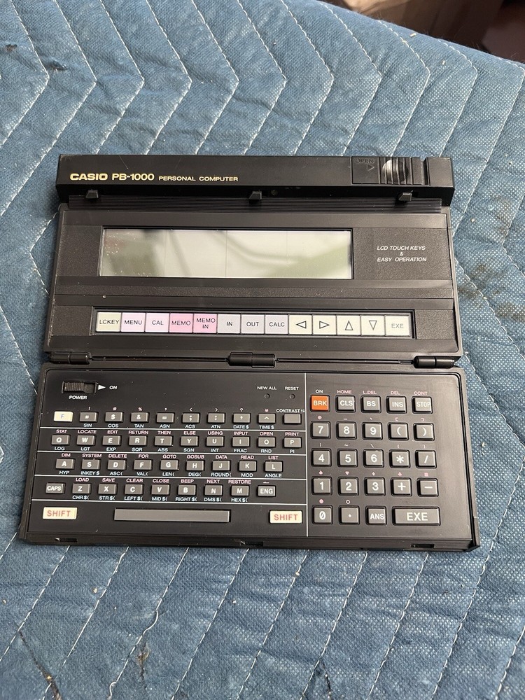 Vintage CASIO PB-1000 Pocket Personal Computer Working.