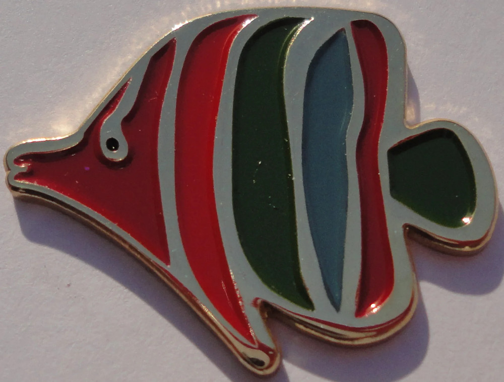 Gold Tropical Fish Ball Marker