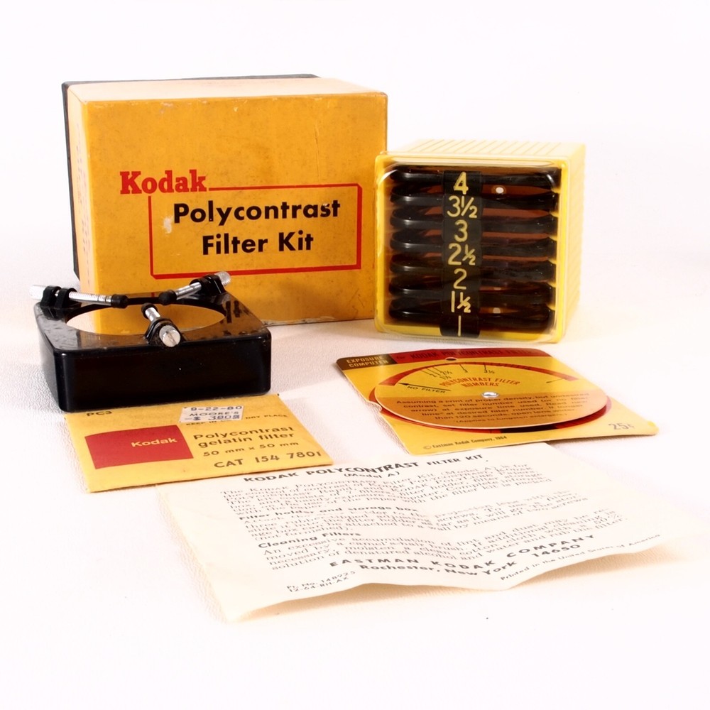 _ Vintage Kodak Polycontrast Filter Kit Model A Complete