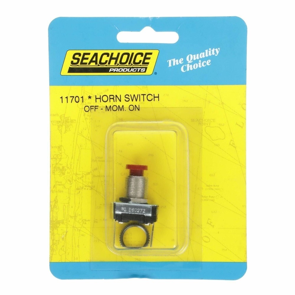 Seachoice 11701 Push Button Horn Switch – Red