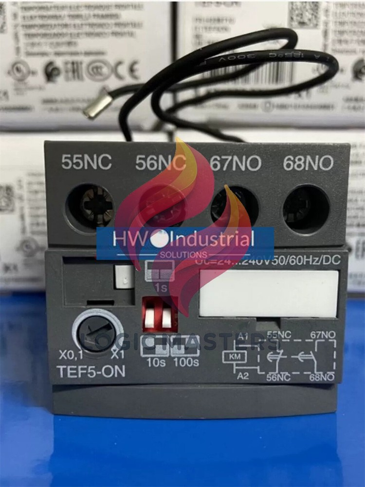 1/pieces NEW ABB Power-on Delay Head TEF5-ON Contactor Timer Module