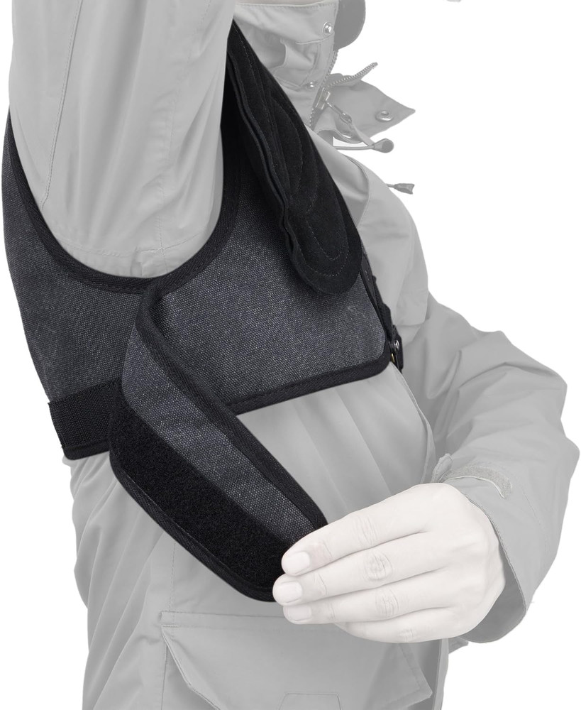 Canvas Leather Shooting Recoil Shield Shoulder Protective Shooting Pad Adjustabl