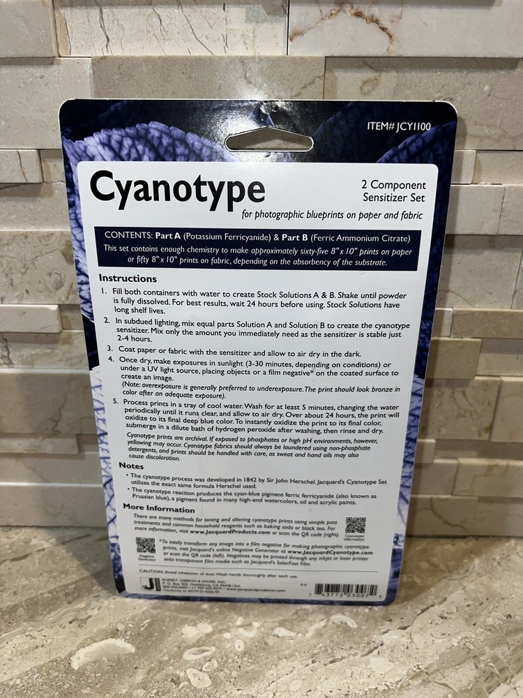 Jacquard Cyanotype Sensitizer Set