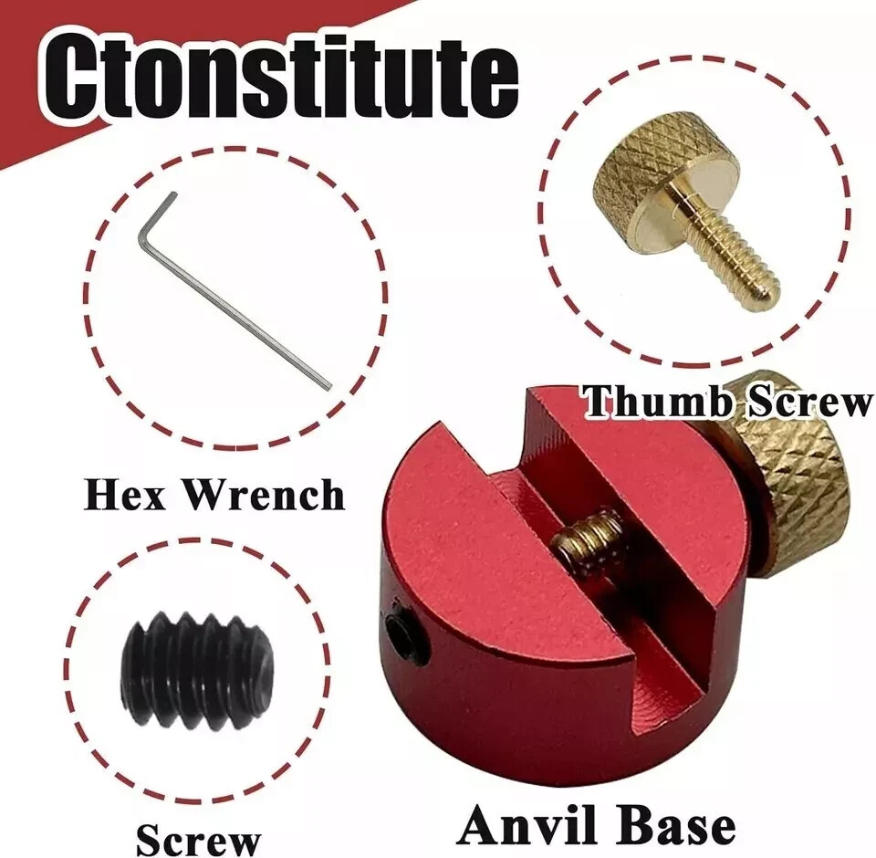 Hornady Lock-N-Load Anvil Base Kit Red Multicaliber AB1 Work with Comparator