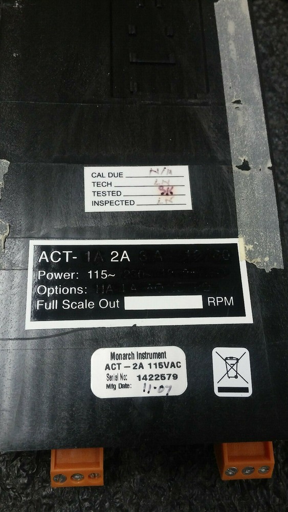 MONARCH Instrument ACT-2A Tachometer