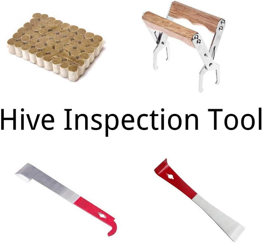 Bee Smoker Kit Beekeeping Supplies Hive Tool Frame Grip Uncapping Fork