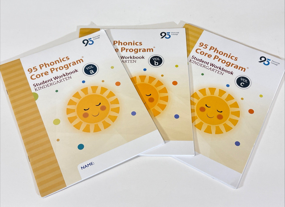 95 Percent Group 95 Phonics Core Program Student Workbook Kindergarten Vol A - C