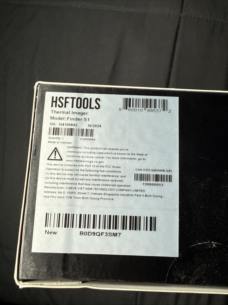 HSFTOOLS Finder S1 Thermal Camera 96x96 IR Resolution USB-C Android Compatible