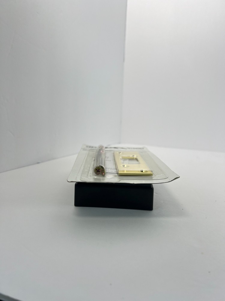 New -- Gold Exterior Deadbolt Strike -- Common Size