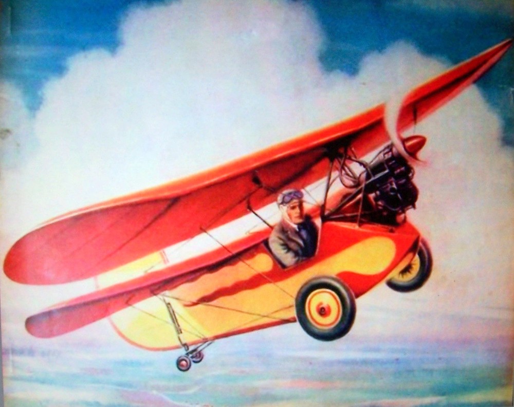 Rare FLYING FLEA PLAN + CONSTRUCTION ARTICLE to Build 23" UC Model Airplane