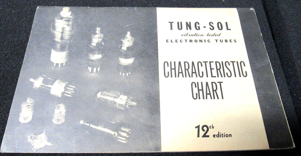 Tung Sol Tube Characteristic Chart 12th Ed c 1945