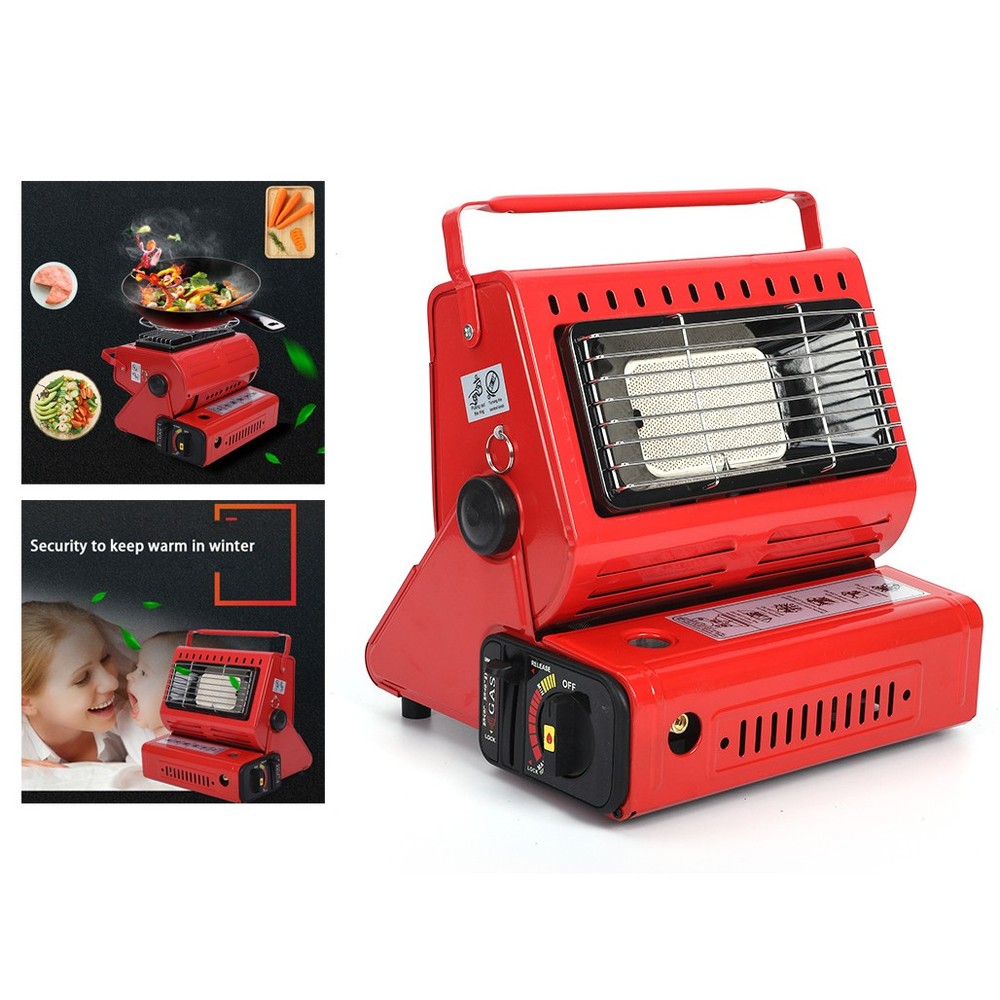 🚀Camping Emergency Butane Heater Double Coherent Heat Source Survival Tools