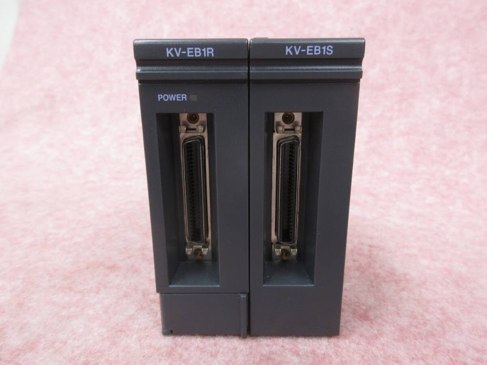 KEYENCE KV-EB1R KV-EB1S PLC Extension Unit Base Module Set UNTESTED