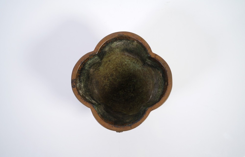 A Cast Bronze Lobed Censer