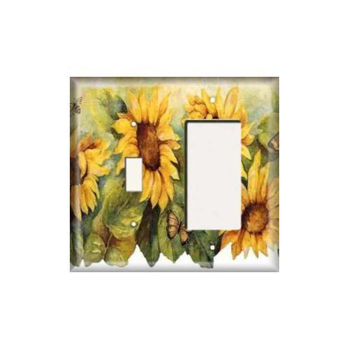 SnazzySwitch Sunflower Decorative Light Switch Plate Cover