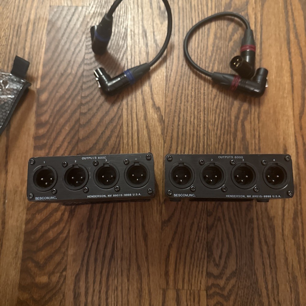 2 Sescom PO-28 line level splitters