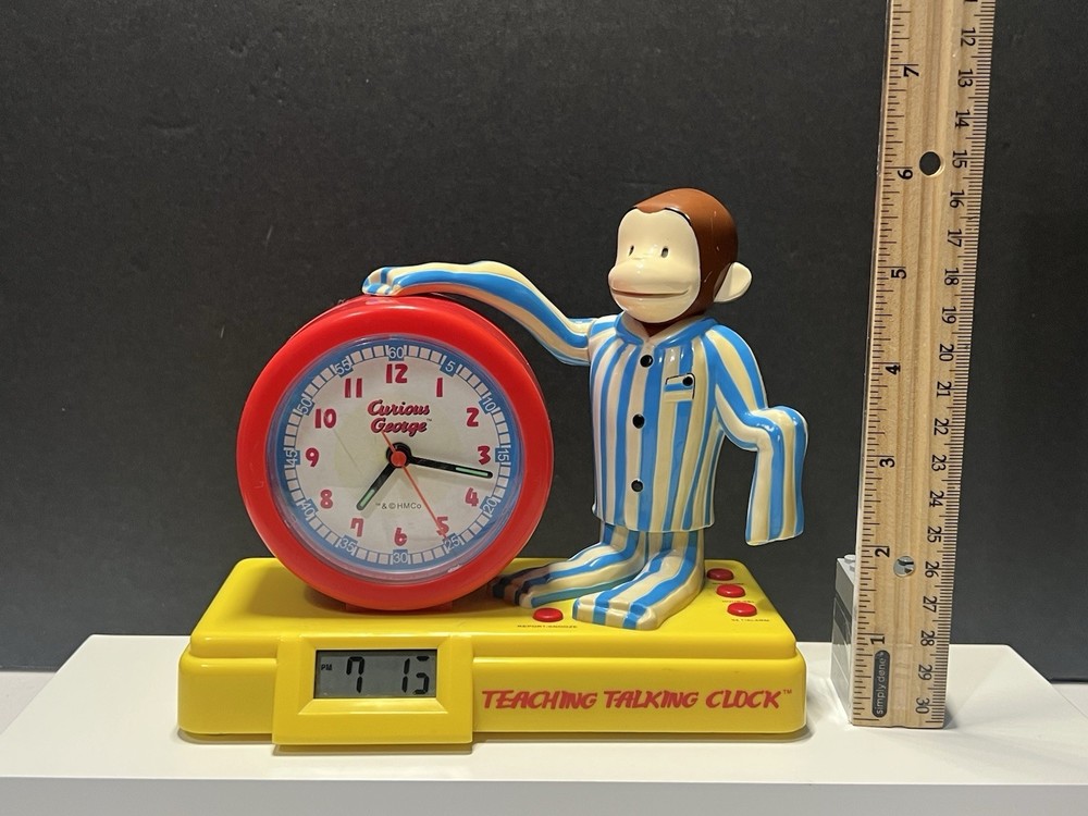 Curious George Educational Teaching Alarm Clock