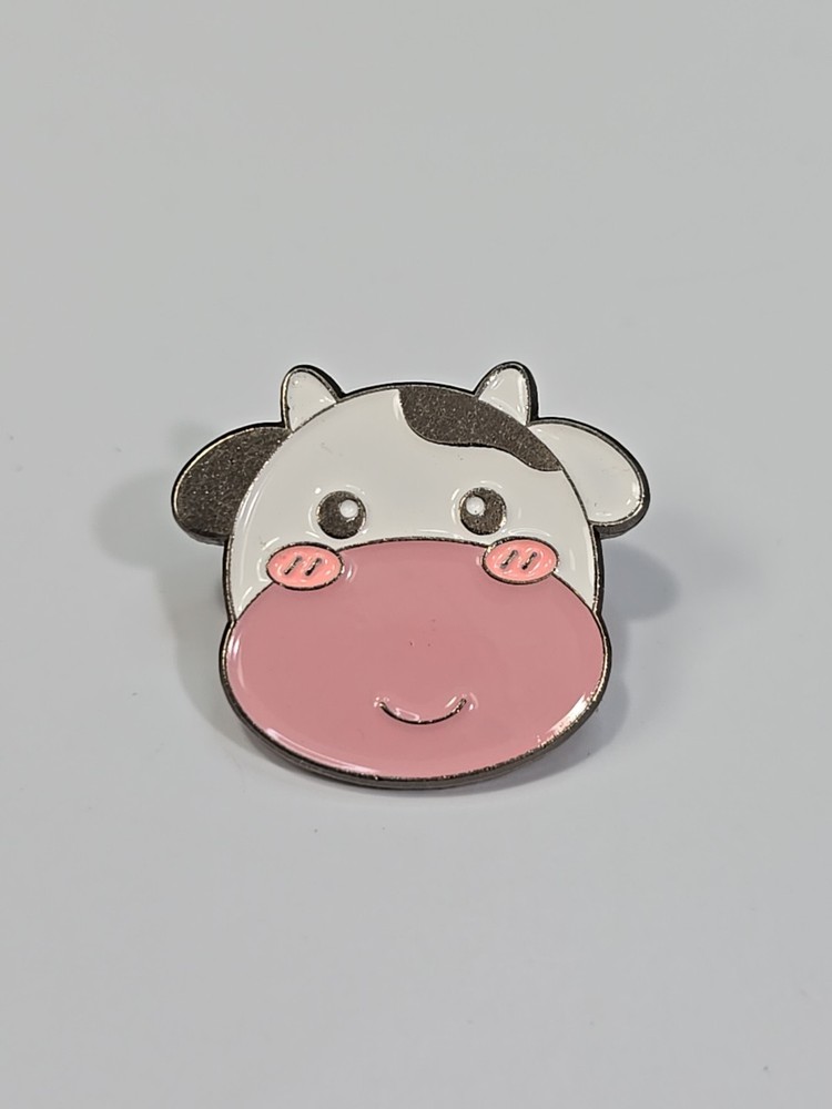 Cute Cow Face Lapel Pin