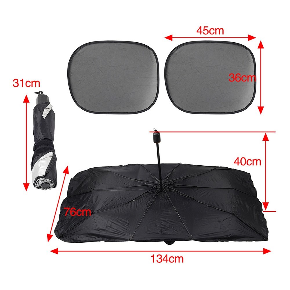 Car Windscreen Sun Shade Folding Front Windscreen Cover Visor L