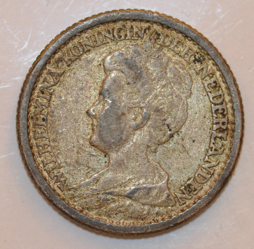 1918  Netherlands Twenty Five Cent