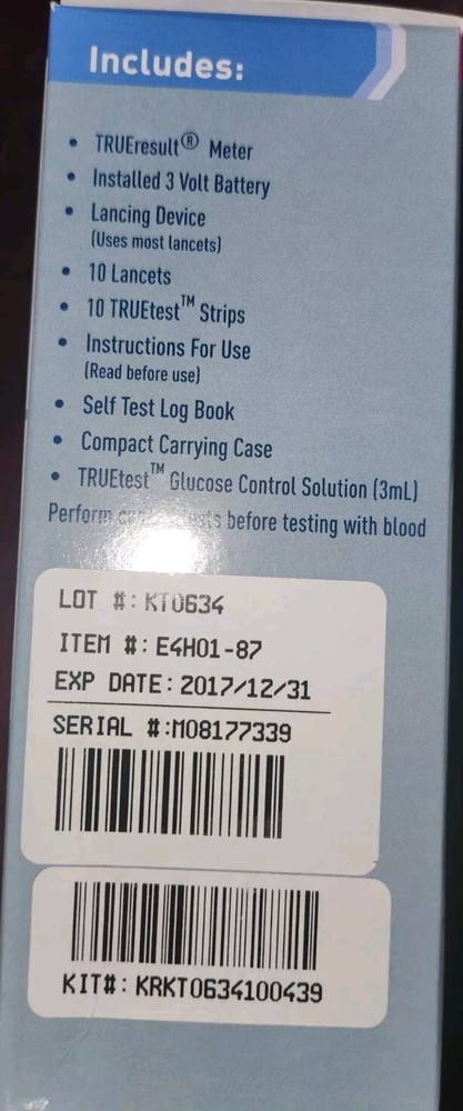 True Result Glucose Meter, Unopened