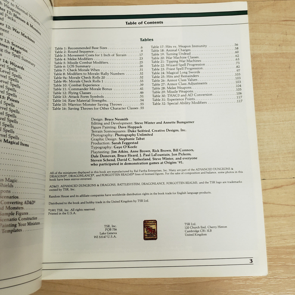 Battlesystem Skirmishes - Advanced Dungeons & Dragons AD&D 2E,2nd Edition