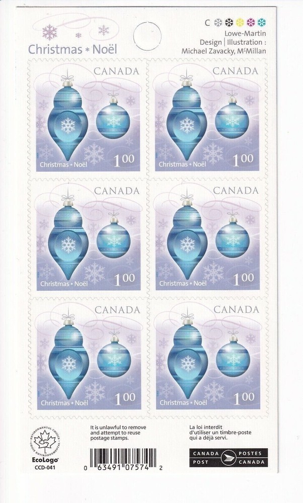 CANADA - BK437 - Scott 2414 - CHRISTMAS - 2010