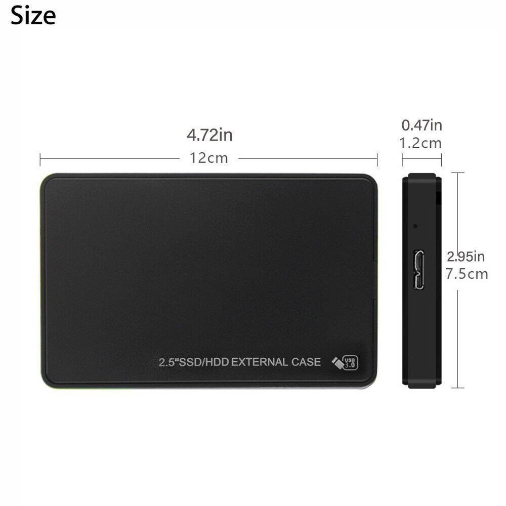 USB 3.0 SATA SSD External Hard Drive Portable Desktop Mobile Hard Disk Case