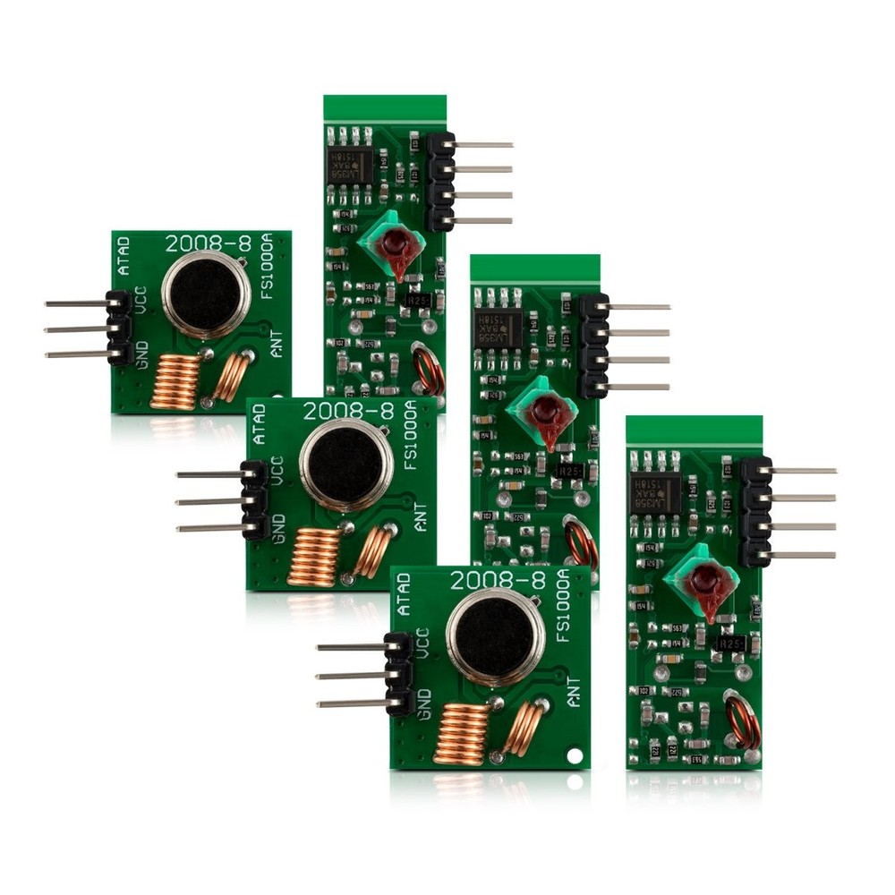 433 MHz Transmitter and Receiver Module Kit for Remote Control Raspberry Pi A...