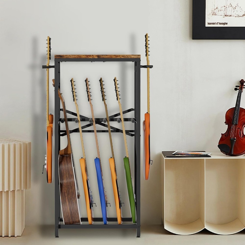 Guitar Stand for Multiple Guitars Guitar Rack Rustic Guitars Display Stand