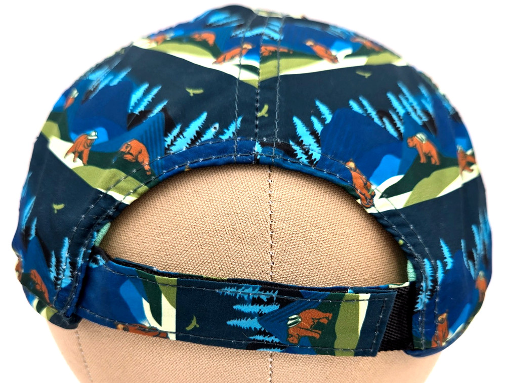 Sprints Running Golf Cap Bear Mountain Print Adjustable Lightweight Hat Marathon