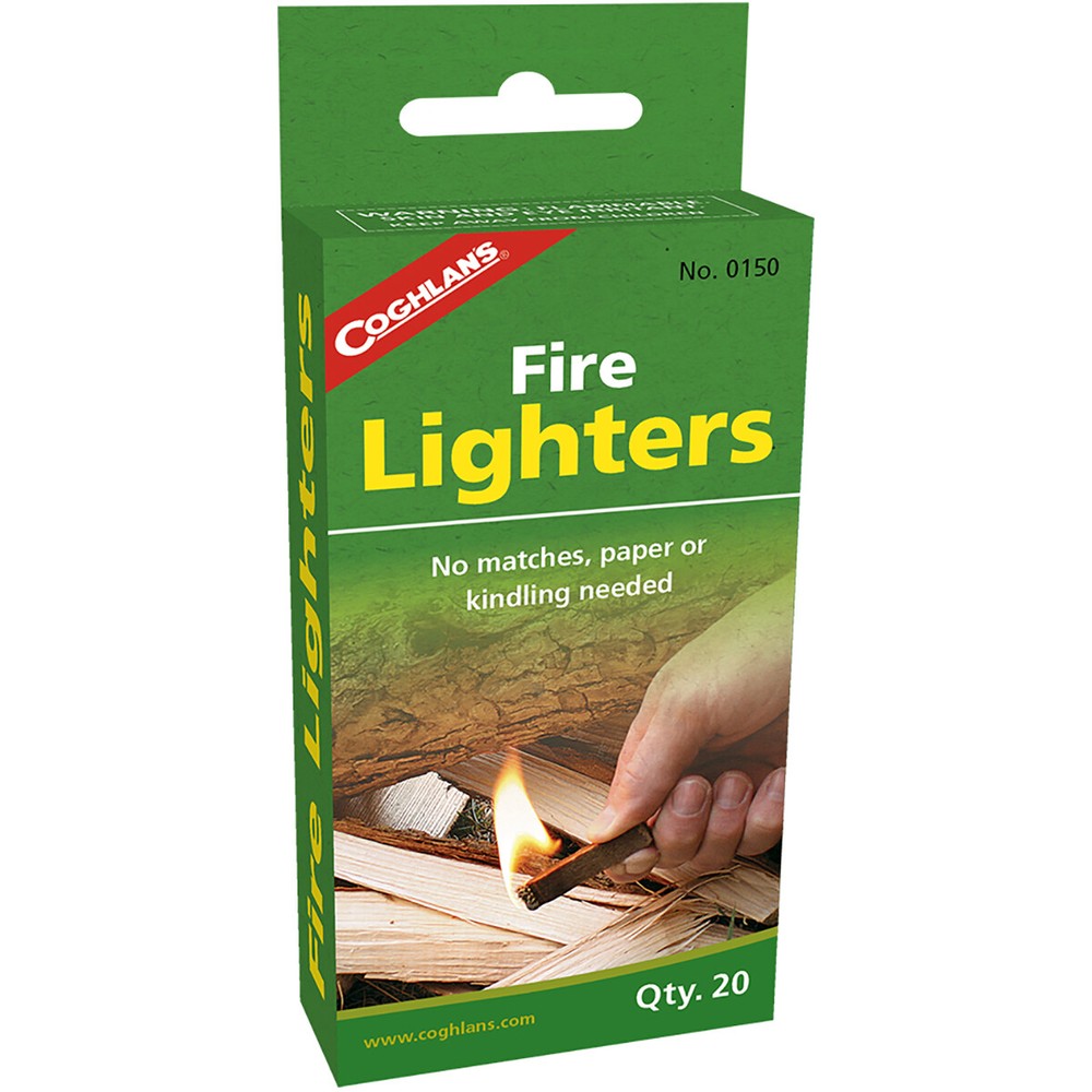 Coghlan's Fire Lighters with Striker Box (20 Pack), Emergency Survival Starter