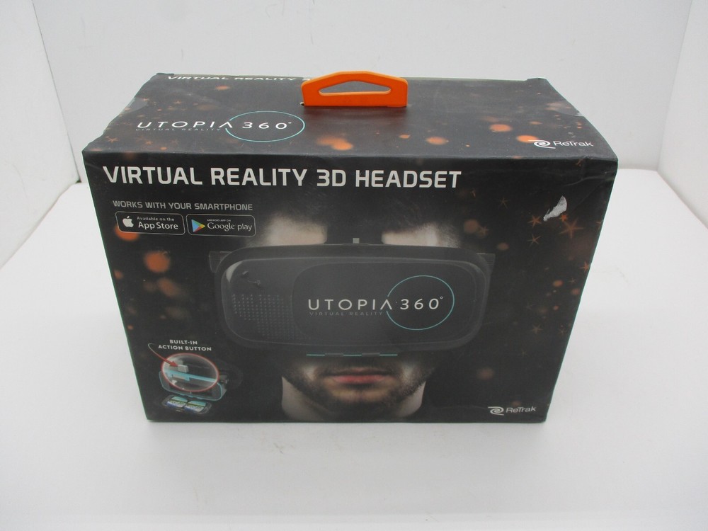 Virtual Reality Headset ReTrak Utopia 360 Smartphone VR  Android Apple-