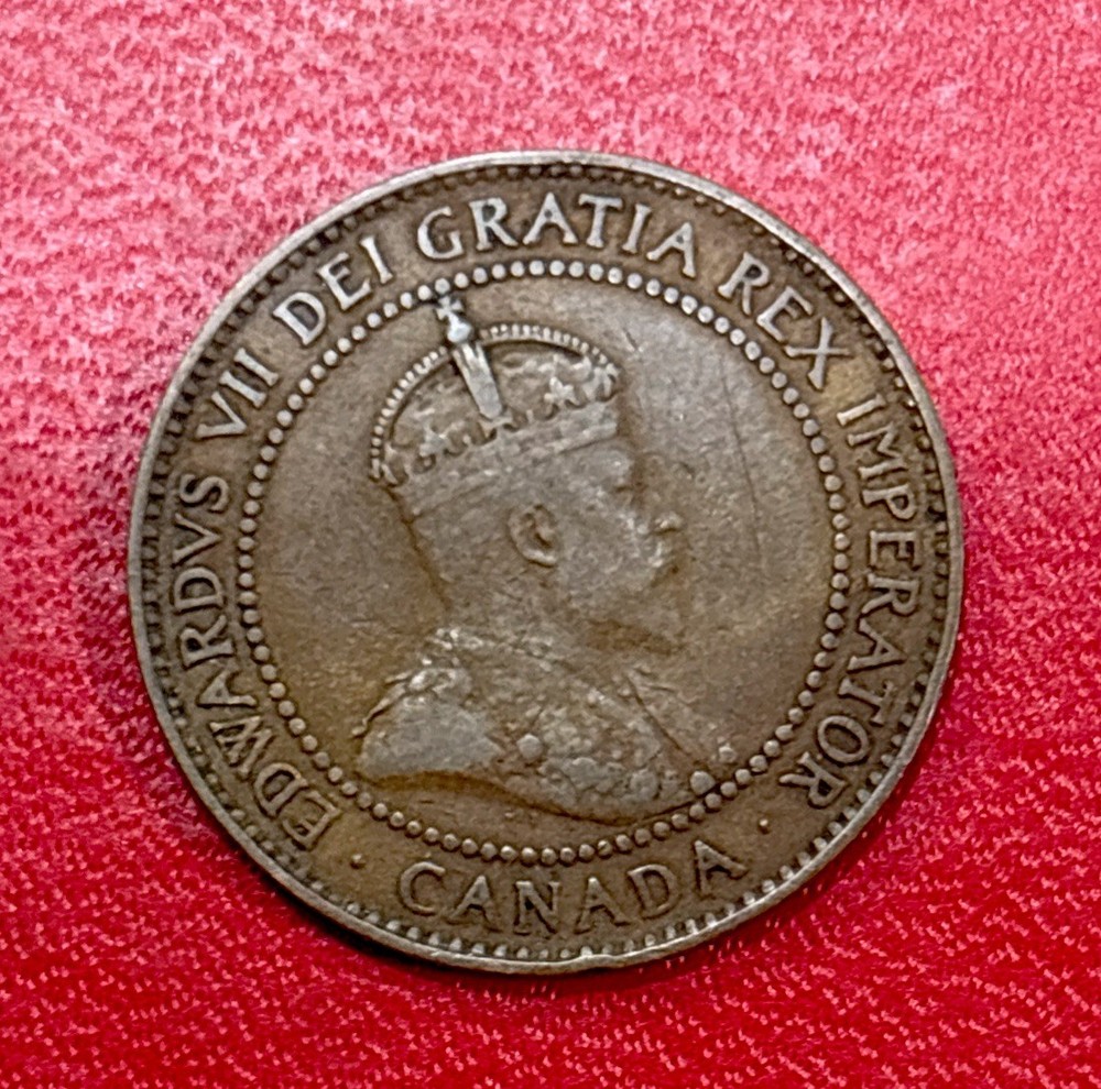 1908 Canada One Cent Coin! ENN Coin