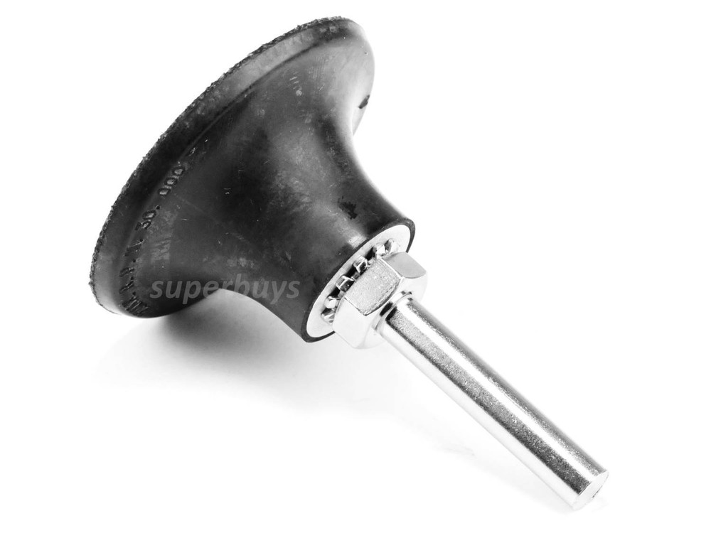 45mm Sanding Disc Backing Pad 6mm Shank Rotary Tool Roloc Threaded Holder Lock