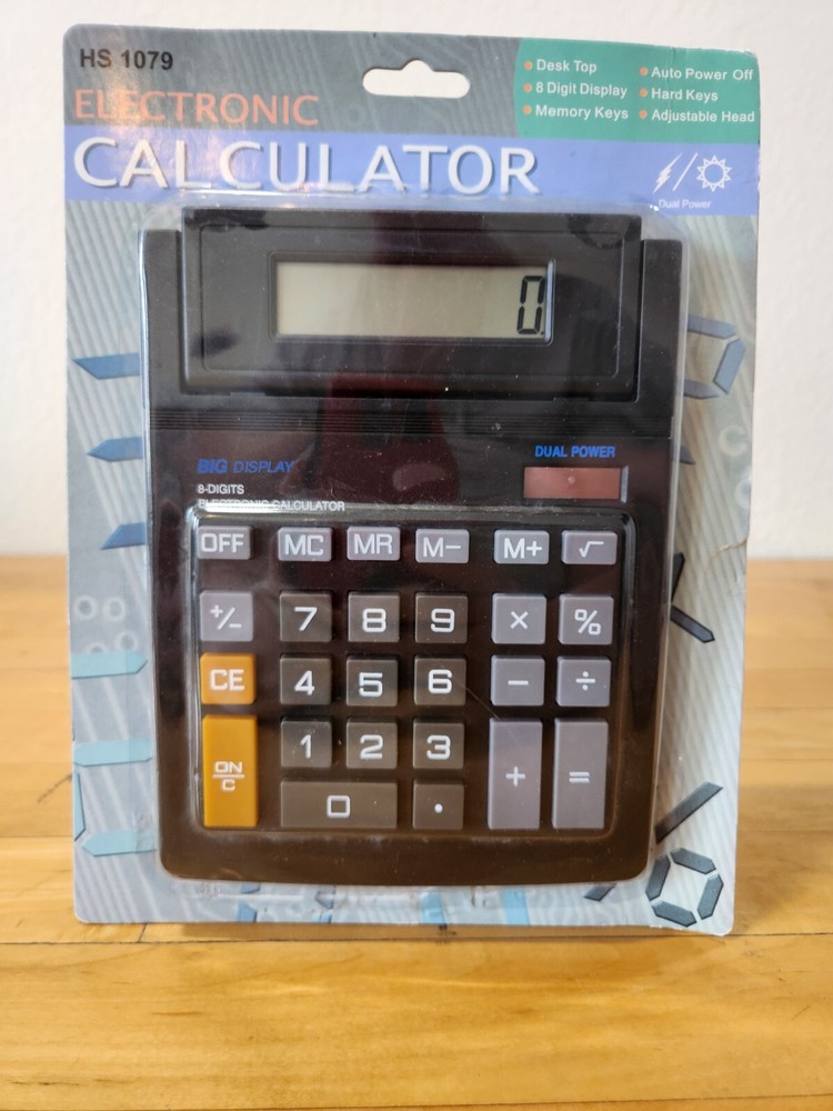 Large Button/Display Electronic Calculator