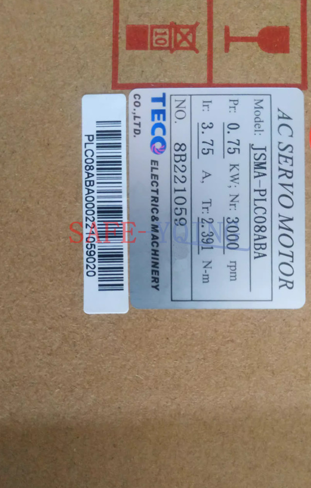1PC TECO JSMA-PLC08ABA SERVO MOTOR JSMAPLC08ABA New