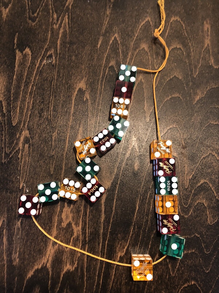 Vintage Casino Dice Necklace