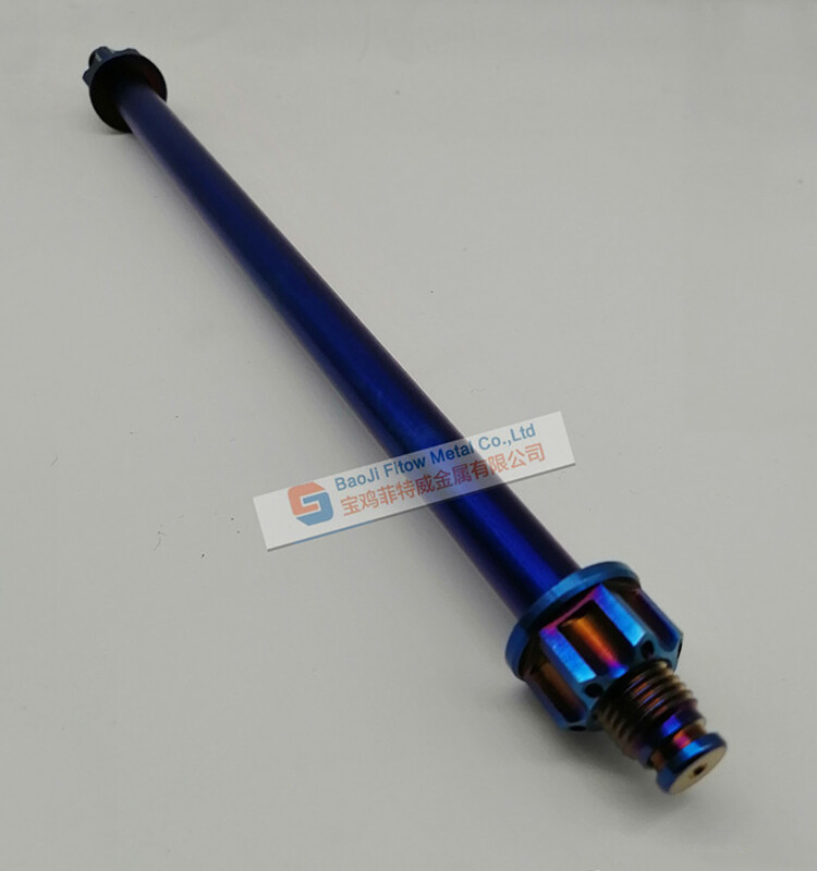 1PC Titanium M17 325MM Motorcycle Axis Axle Roller with Nuts P1.5