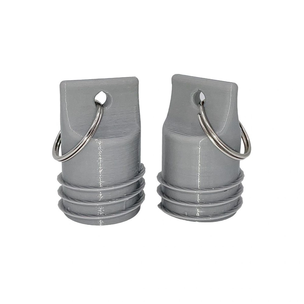 Propane Hose Protector Plug 2-Pack - QCC1 Threaded for RV, BBQ Grill, Travel USA