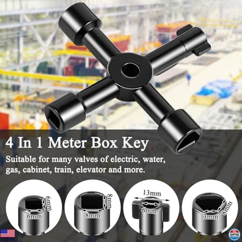 Angle Stop Wrench Kit for Plumbing, Quick Install Tool for Supply Nuts, Green