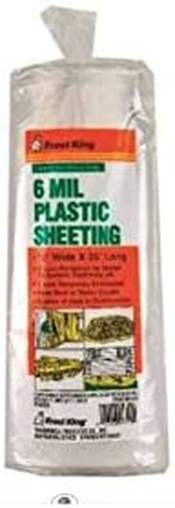 Polyethylene Sheeting, 10' X 25', 6 Mil, Clear