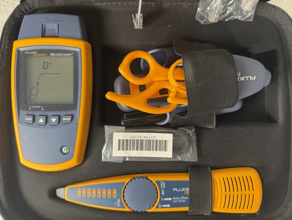Fluke Networks MicroScanner2 Termination Test Kit Clean!!