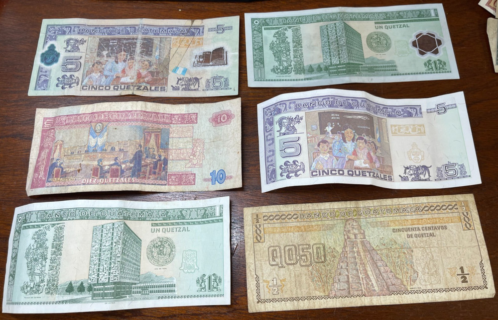 Guatemala 6 Banknotes Lot