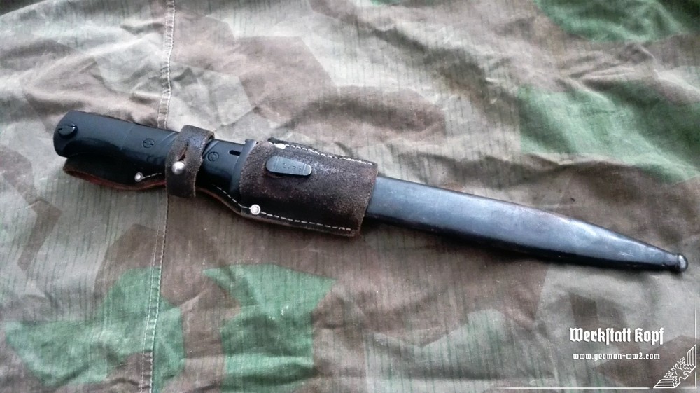 WW2 German - Training Bayonet S84/98 – Rubber Replica (Safe Training Version)