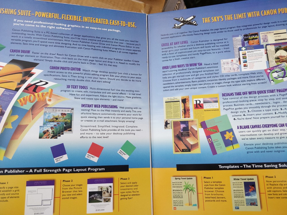 Canon Publishing Suite Software Photos Special Effects