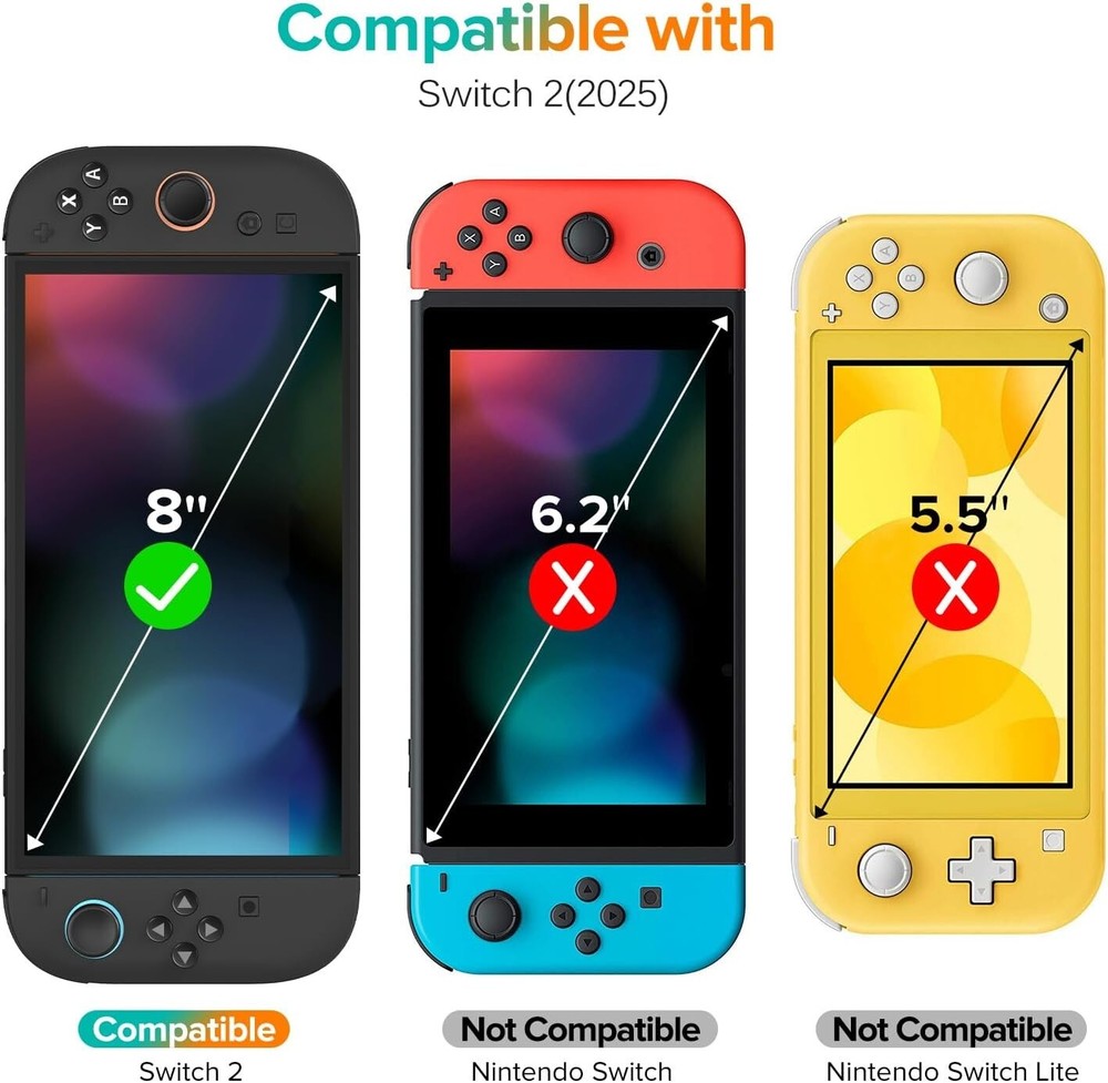 4-Pack Screen Protector for Nintendo Switch 2 Model 2025 with Alignment Frame