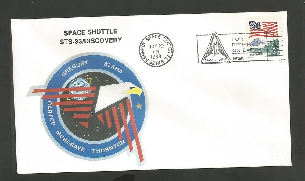 SHUTTLE DISCOVERY STS-33 NOV 22,1989    KSC ***