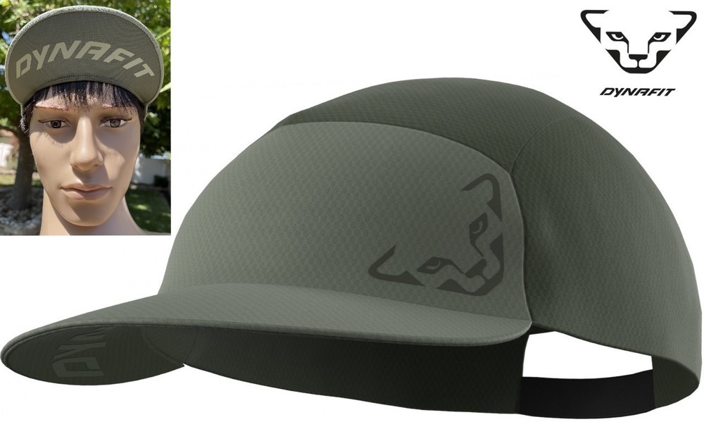 DYNAFIT alpine graphic visor cap logo hat stretch ultralight foldable quick dry